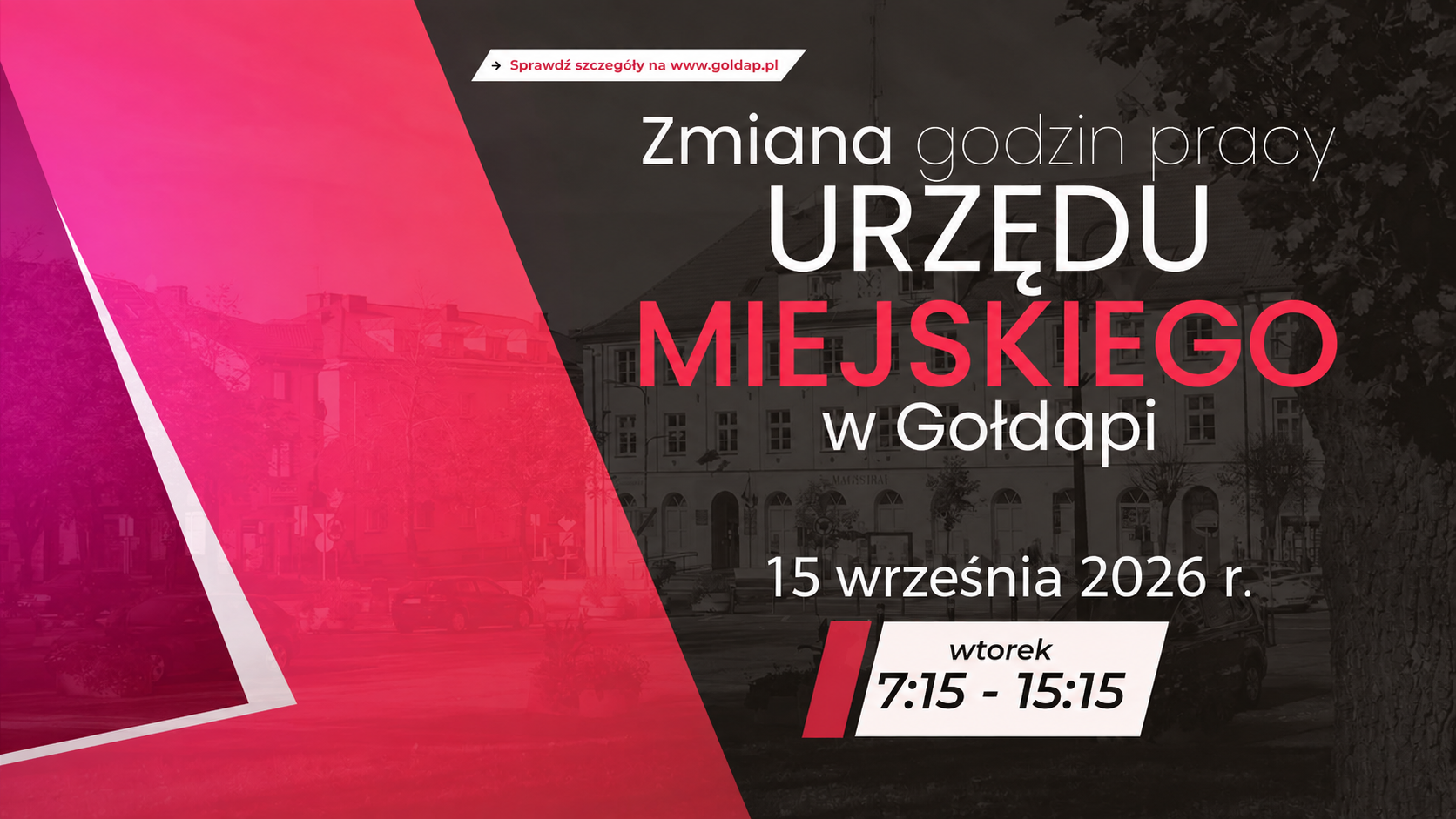 grafika zmiana godzin pracy